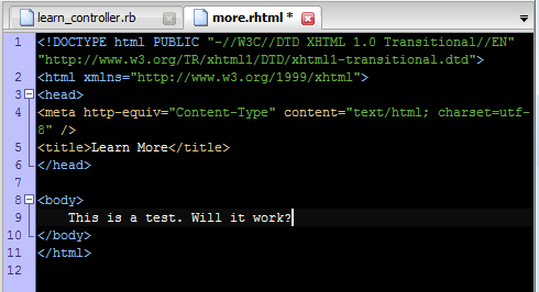 HTML skeleton